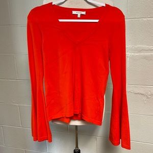 Milly Bell Sleeve knit top, small